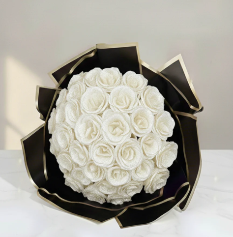 Glitter Rose Bouquet – Forever Lasting Luxury Roses - Image 3